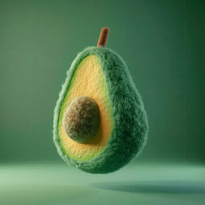 Super Cute Fruit Veg 3D Felt Icons