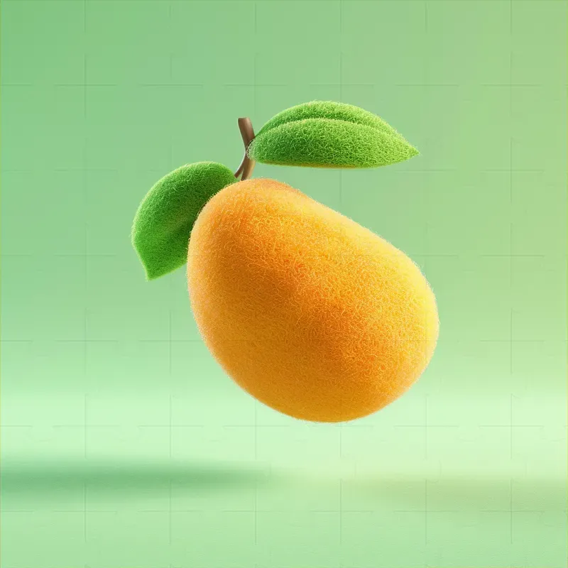 Super Cute Fruit Veg 3D Felt Icons