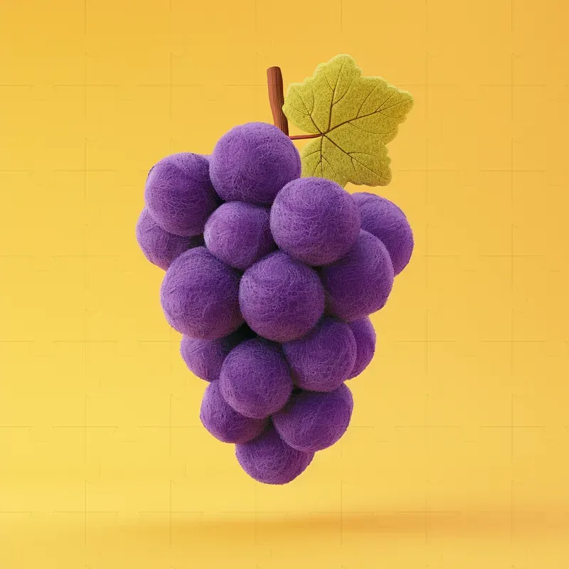 Super Cute Fruit Veg 3D Felt Icons