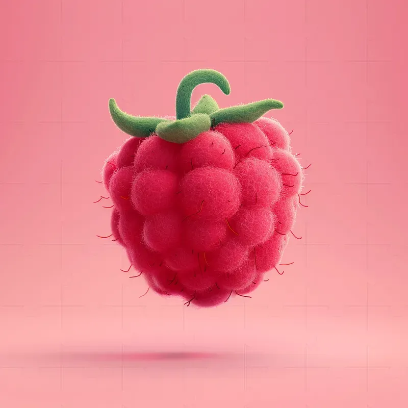 Super Cute Fruit Veg 3D Felt Icons