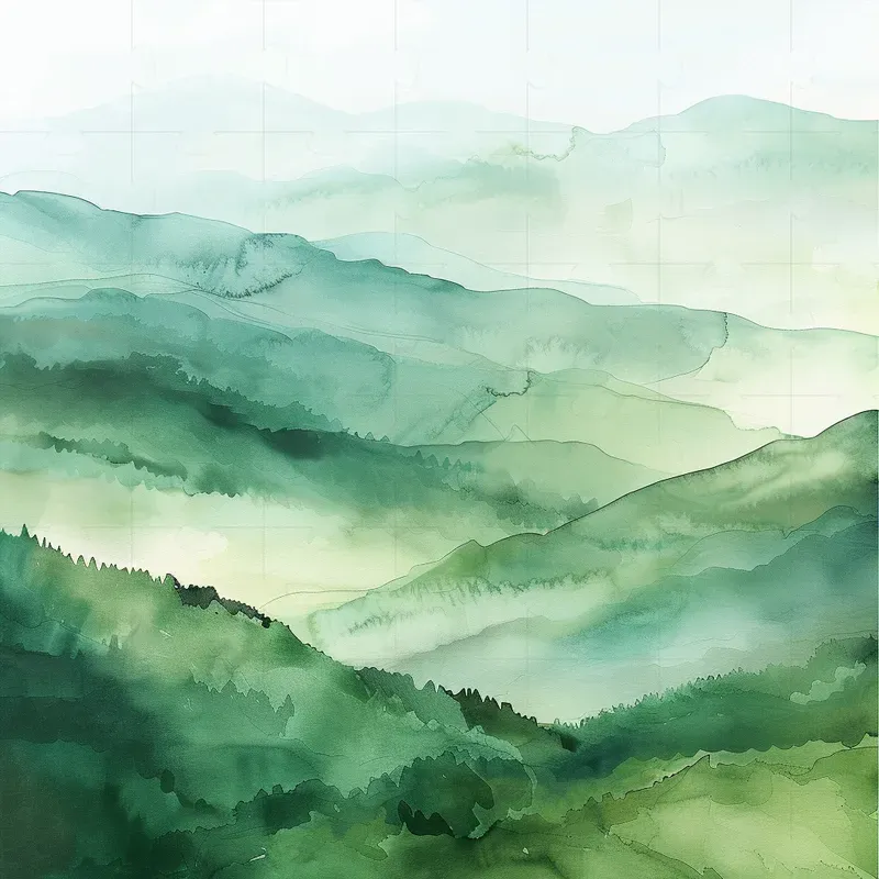 Serene And Ry Watercolor Paintings