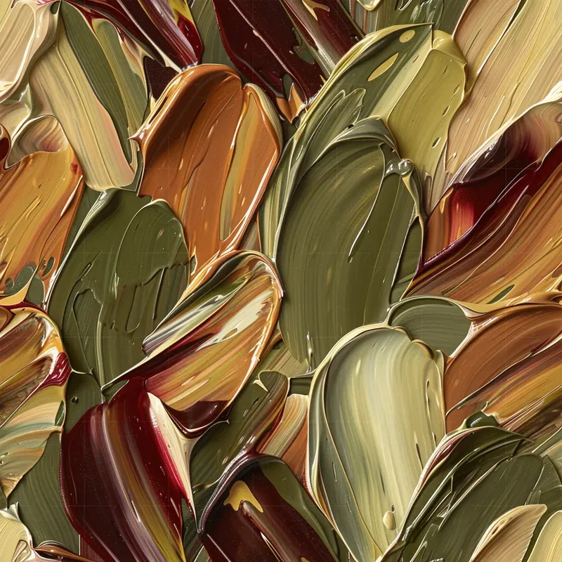 Abstract Flat Brushstrokes Patterns