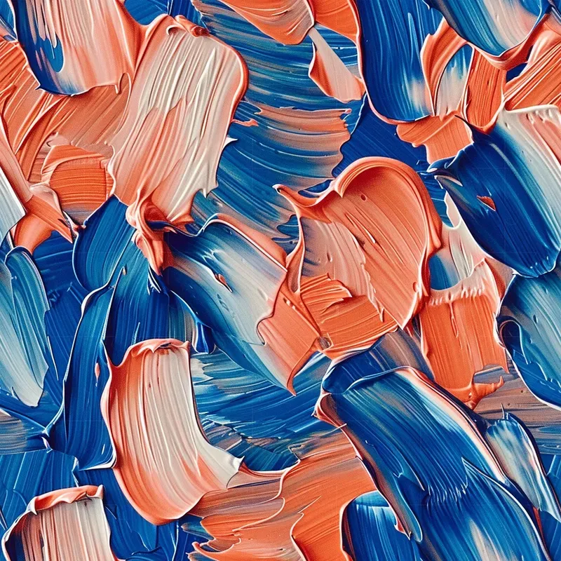 Abstract Flat Brushstrokes Patterns