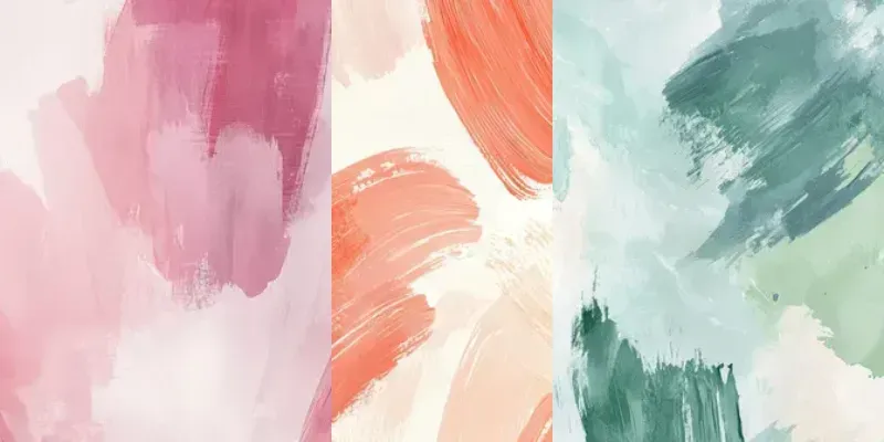 Abstract Gouache Paint Background generated by undefined
