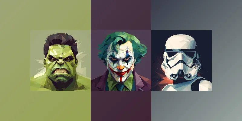 Poster Art Characters Fiction Designs generated by undefined