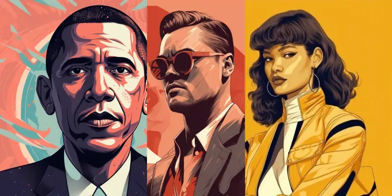 Celebrity Illustration Pop Art Style generated by undefined