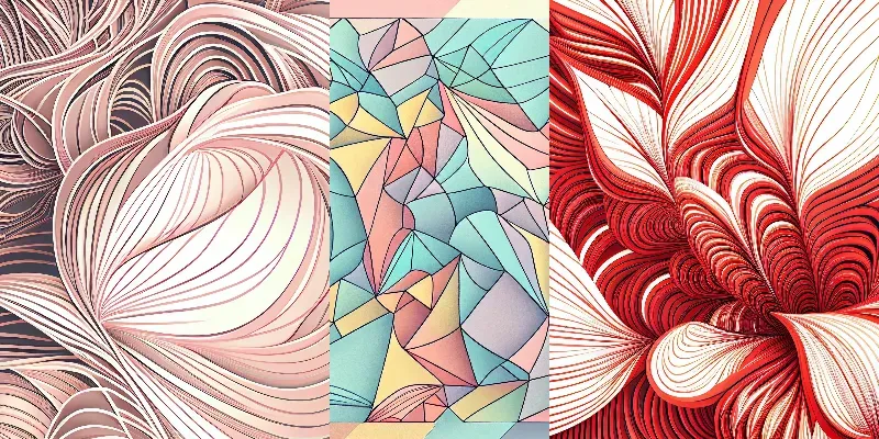 Pastel Line Drawings generated by undefined