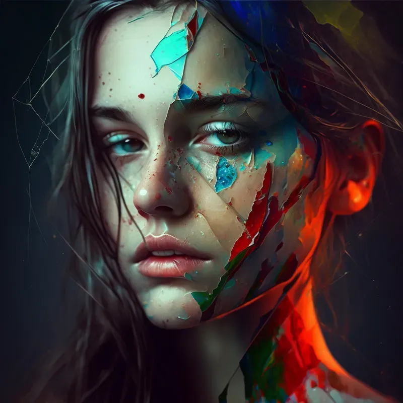 Portraits With A Stained Glass Effect