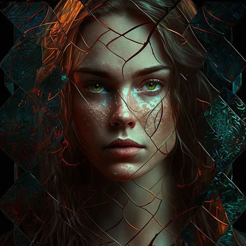 Portraits With A Stained Glass Effect