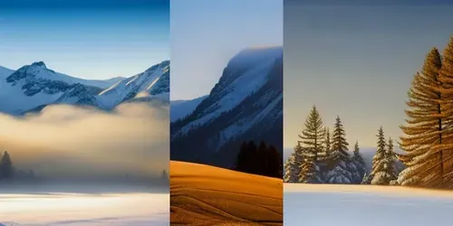 Foggy Mountain Landscapes generated by stable-diffusion