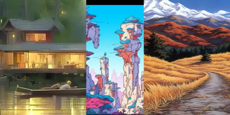Stunning Ghibli Style Landscapes generated by undefined