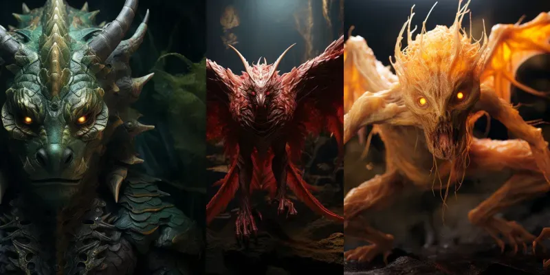 Grotesque Mythological Creatures generated by undefined