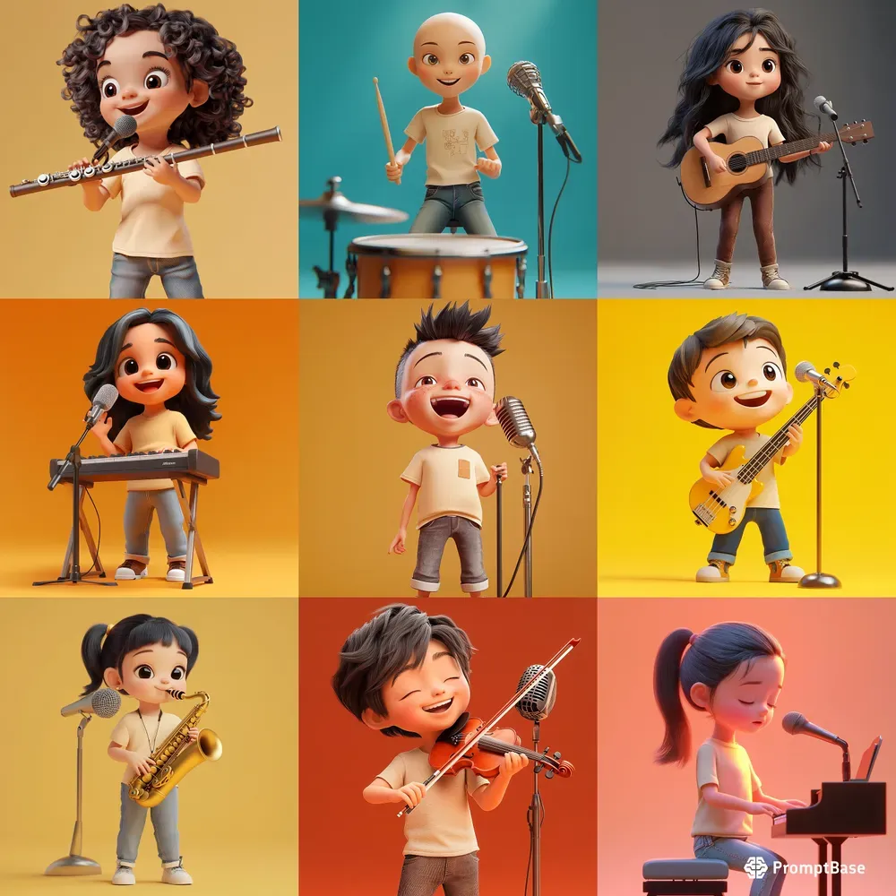 3D Character Cute Illustration Designs