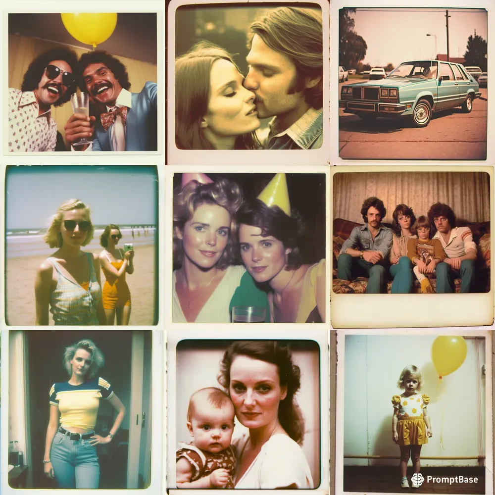 70s Polaroid Style
