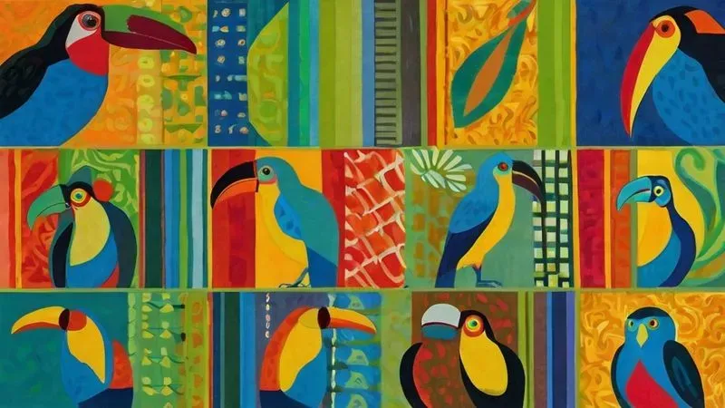 Vivid Animal Mosaics