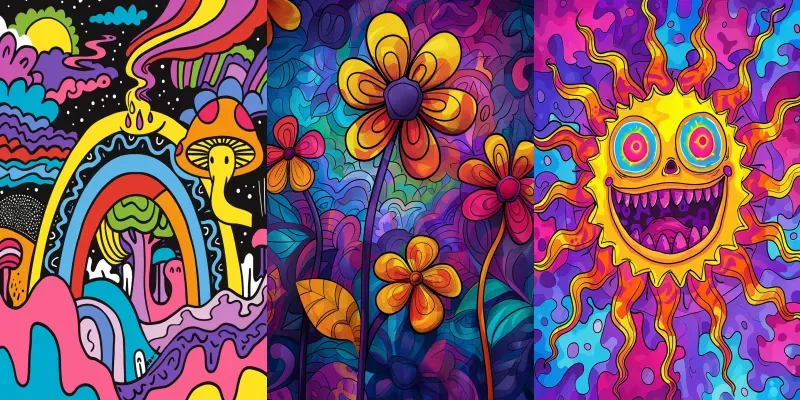 Cartoon Psychedelic Art generated by undefined