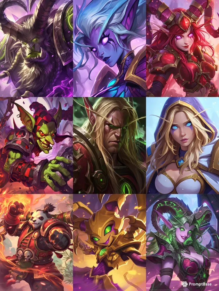 Warcraft Chara Design Style Art