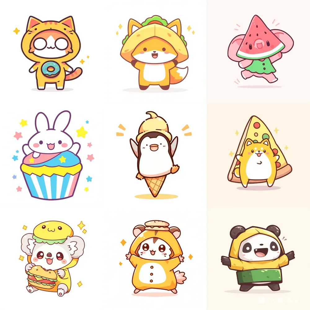 Animal Cute Clipart Logos Brand Mascots