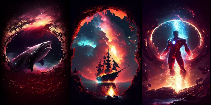 Black Hole Portal Posters generated by undefined