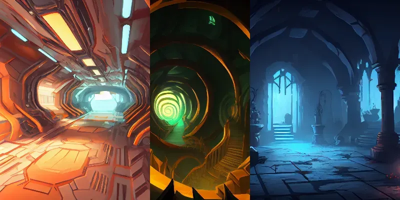 Fantasy Dungeons Pictures generated by undefined
