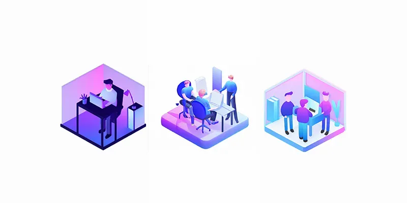 Isometric Illustrations Business Scenes generated by undefined