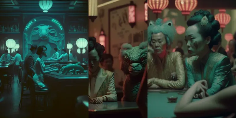 Retro Sci-fi Scenes generated by undefined