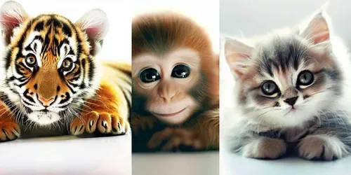 Cute And Playful Animal Stickers generated by midjourney