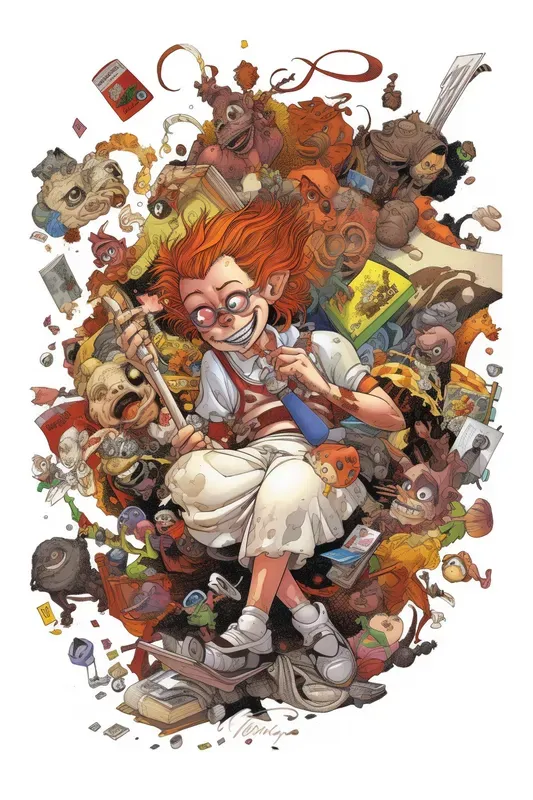 Crazy Comic Childrens Book Characters