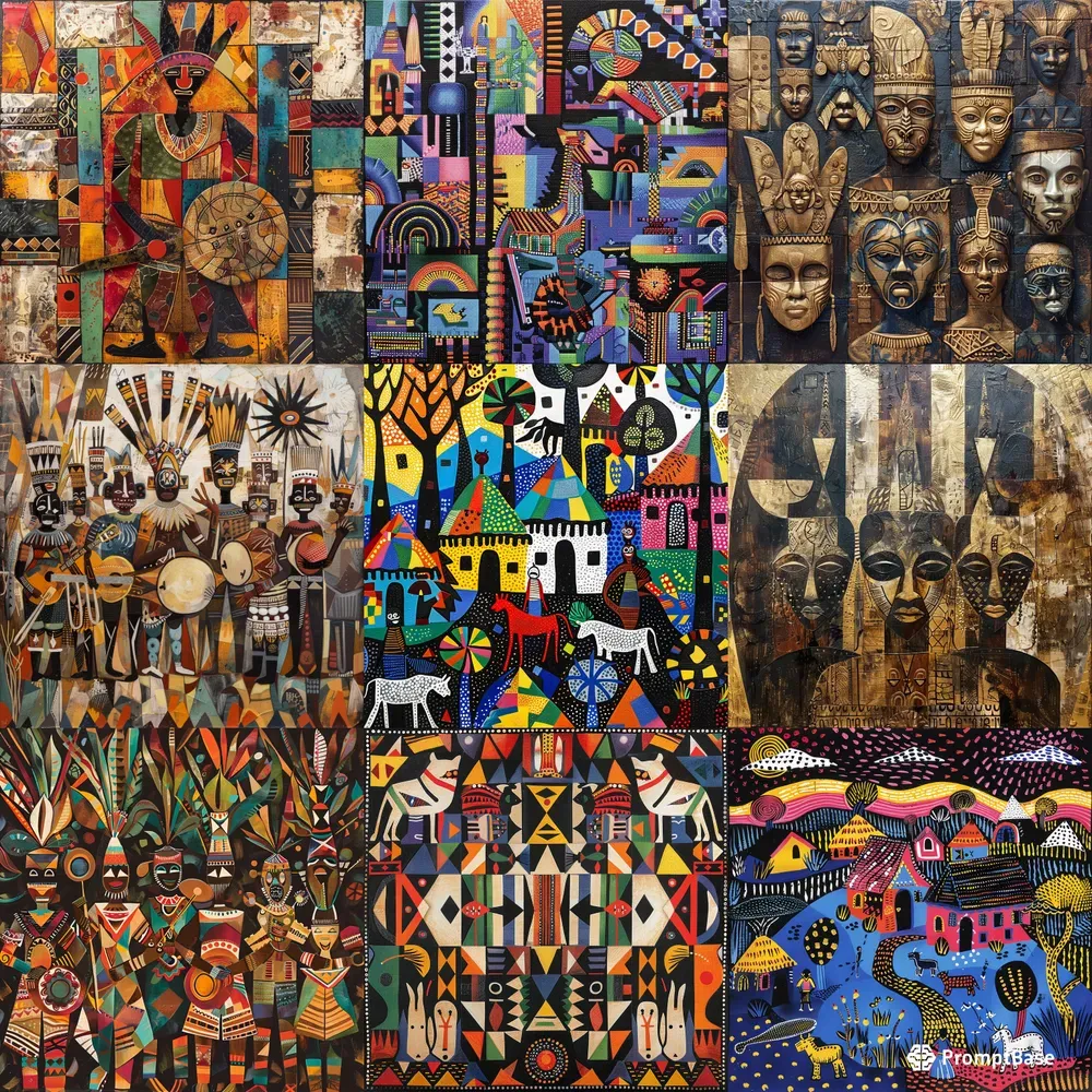 Tribal Traditional Art Compositions