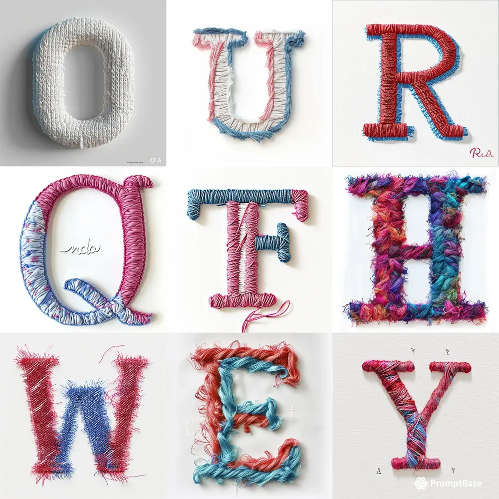 Cotton Thread Made Text Fonts
