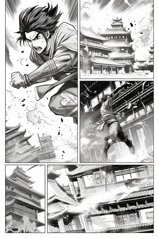 Fight Scene Anime Manga Comic Pages