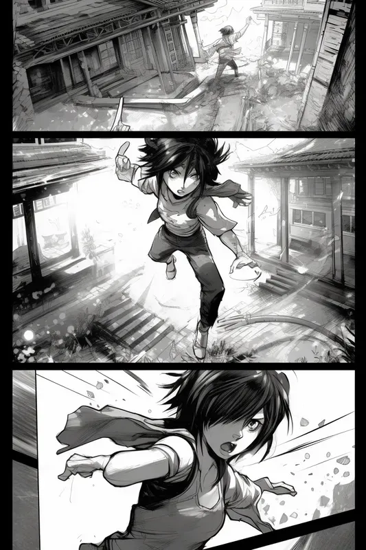Fight Scene Anime Manga Comic Pages