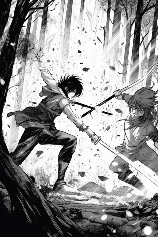Fight Scene Anime Manga Comic Pages