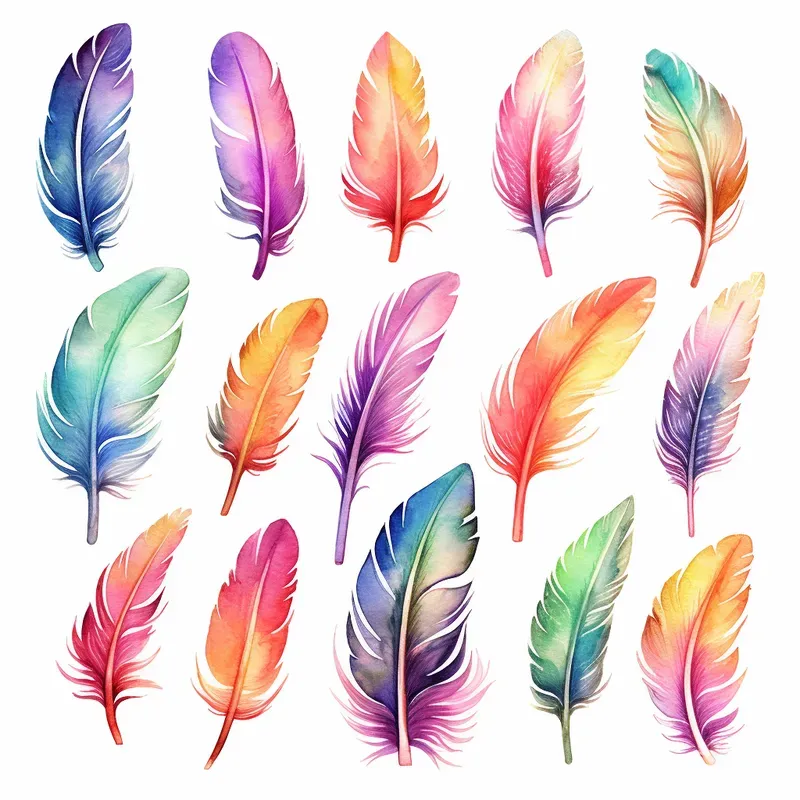 Watercolor Boho Clip Art Illustrations