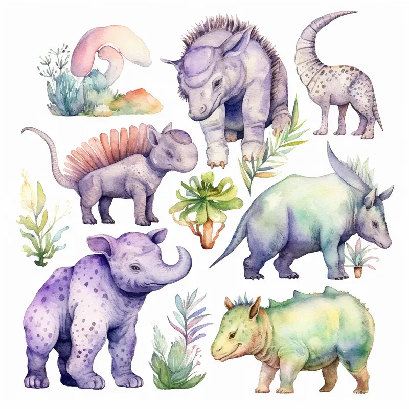 Watercolor Boho Clip Art Illustrations