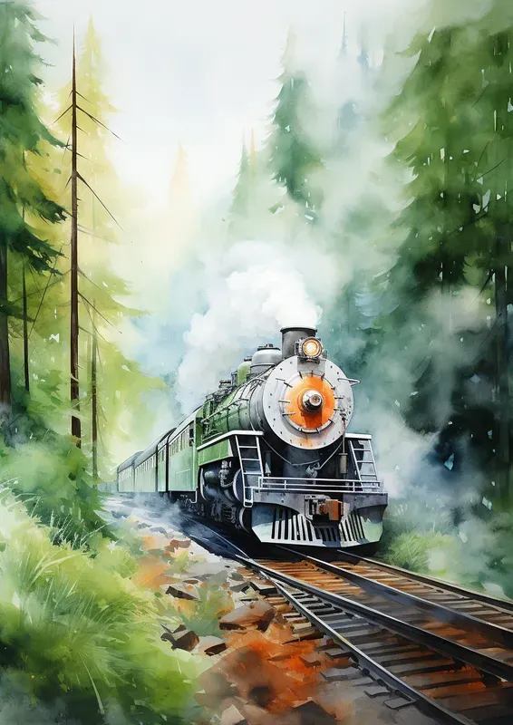 Abstract Art Modern Watercolor Paintings