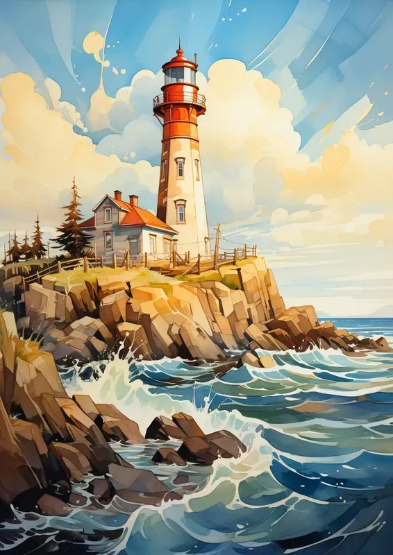 Abstract Art Modern Watercolor Paintings