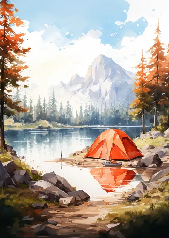Abstract Art Modern Watercolor Paintings