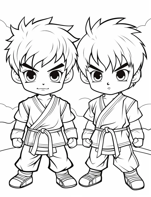 Cute Manga Anime Coloring Book Artworks