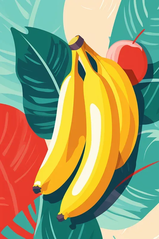 Modern Colorful Fruit And Drinks Posters
