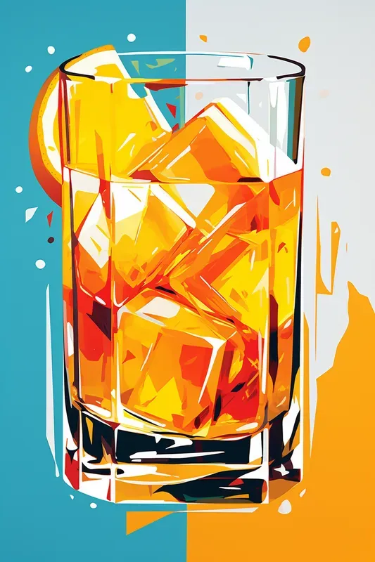 Modern Colorful Fruit And Drinks Posters