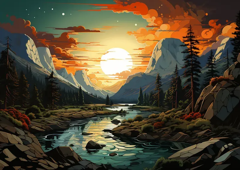 Beautiful Landscape Painting Photos