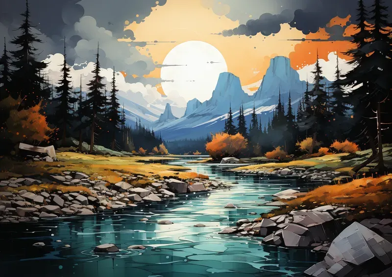 Beautiful Landscape Painting Photos