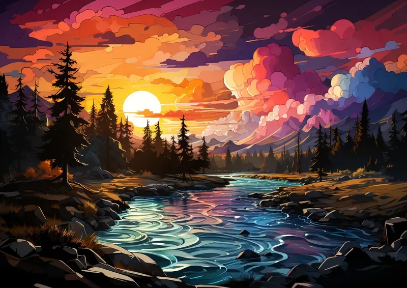 Beautiful Landscape Painting Photos