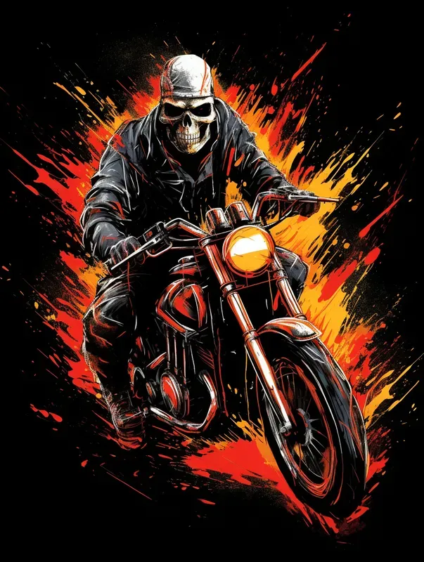 Color Splash Vector Skull Shirt Designs