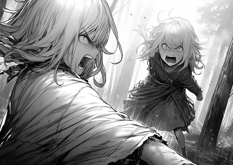 Closeup Shots Anime Manga Comic Pages
