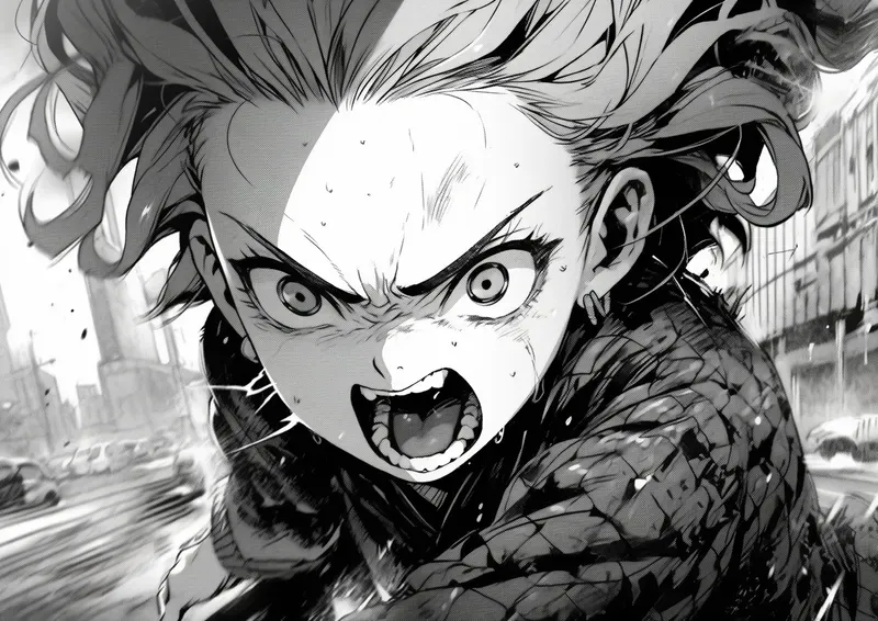 Closeup Shots Anime Manga Comic Pages