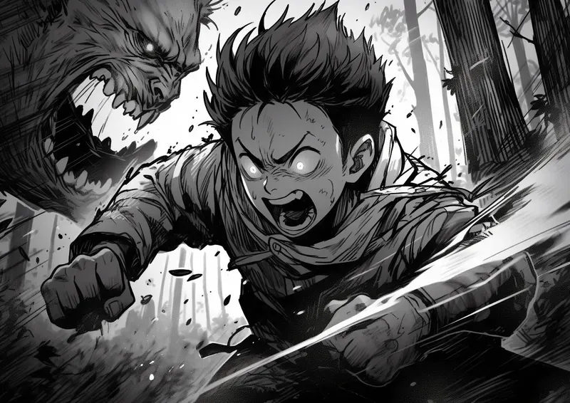 Closeup Shots Anime Manga Comic Pages