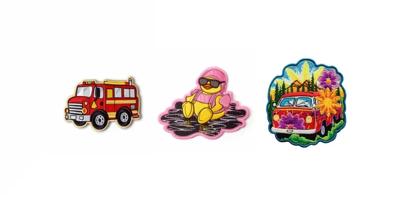 Embroidered Patch Product Photographs generated by undefined