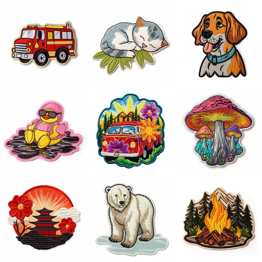 Embroidered Patch Product Photographs